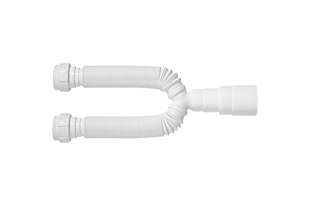 Sifão Tubo Extensivo Duplo Universal com Porca Branco