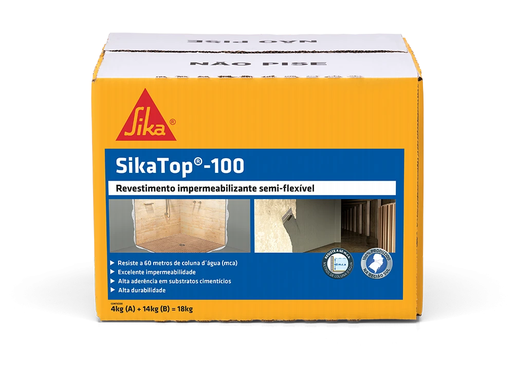 Sika Impermeabiliza Tijolos Baldrames Top 100 18kg